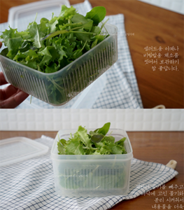 야채보관용기 / 채반 포함 캐니스터/샐러드 보관용기